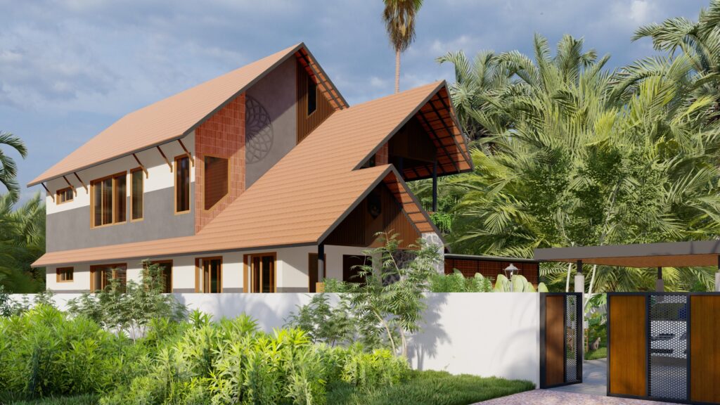 Mr. HEMASH M HARIDAS CHIYYARAM, THRISSUR. 1812SQFT TROPICALMODEL