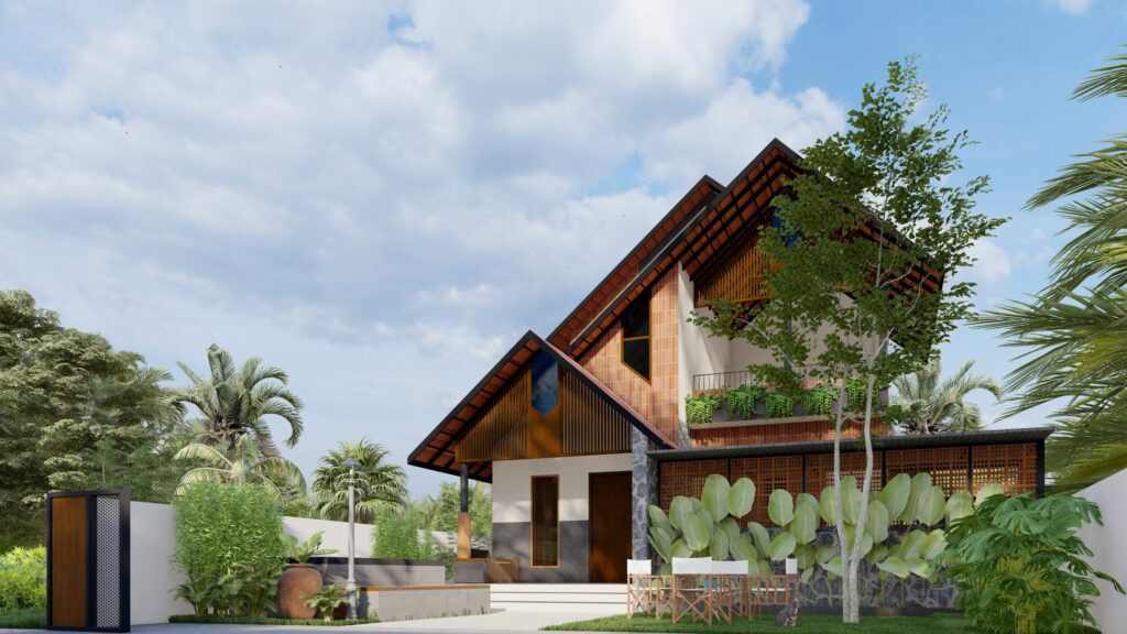 Mr. HEMASH M HARIDAS CHIYYARAM, THRISSUR. 1812SQFT TROPICALMODEL